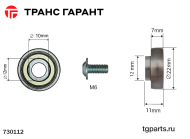 Ролик сдвижной крыши ГАЗ\Луидор Ø22mm. Ролик сдвижной крыши ГАЗ\Луидор Ø22mm.